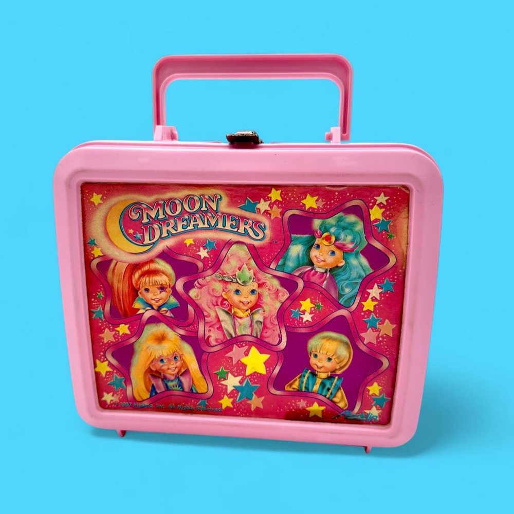 1987 Hasbro pink moon dreamers plastic lunchbox